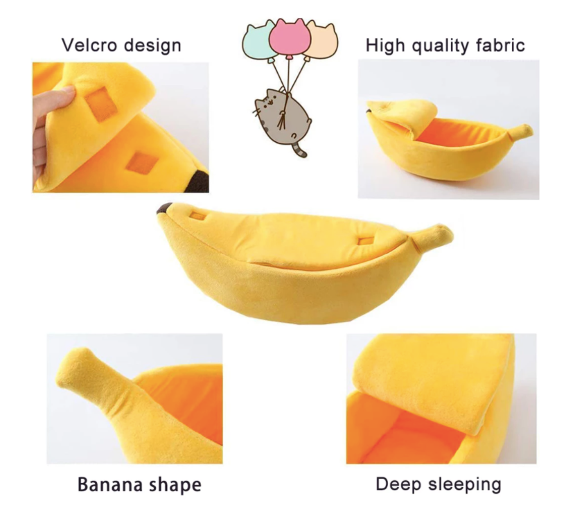 Banana Shape Pet Bed House
