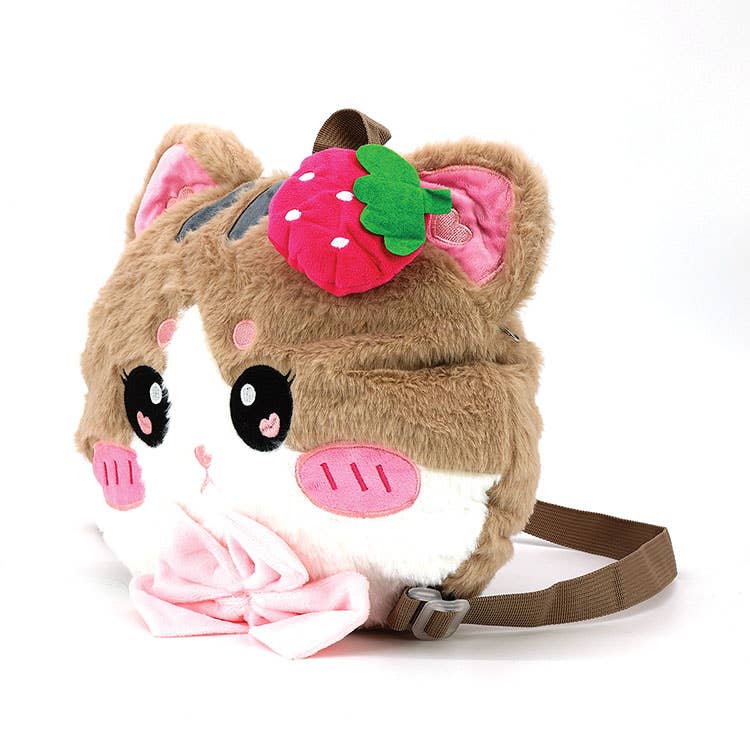 Strawberry Kitty Plushy Backpack