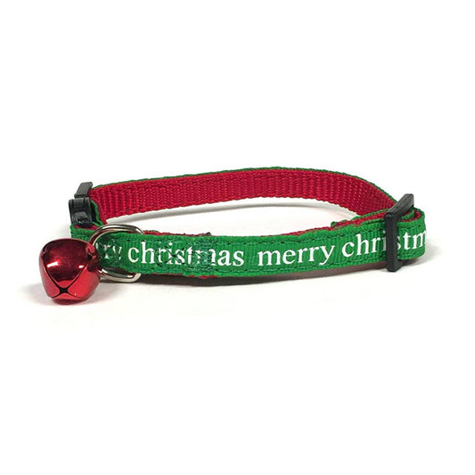 Midlee Merry Christmas Cat Collar