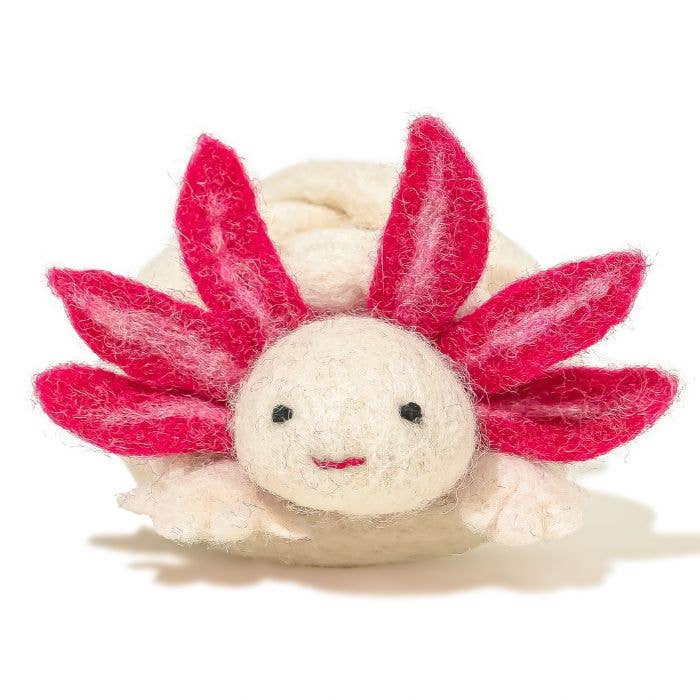 Wool Axolotl Cat Toy with a 5-Foot Long Tether